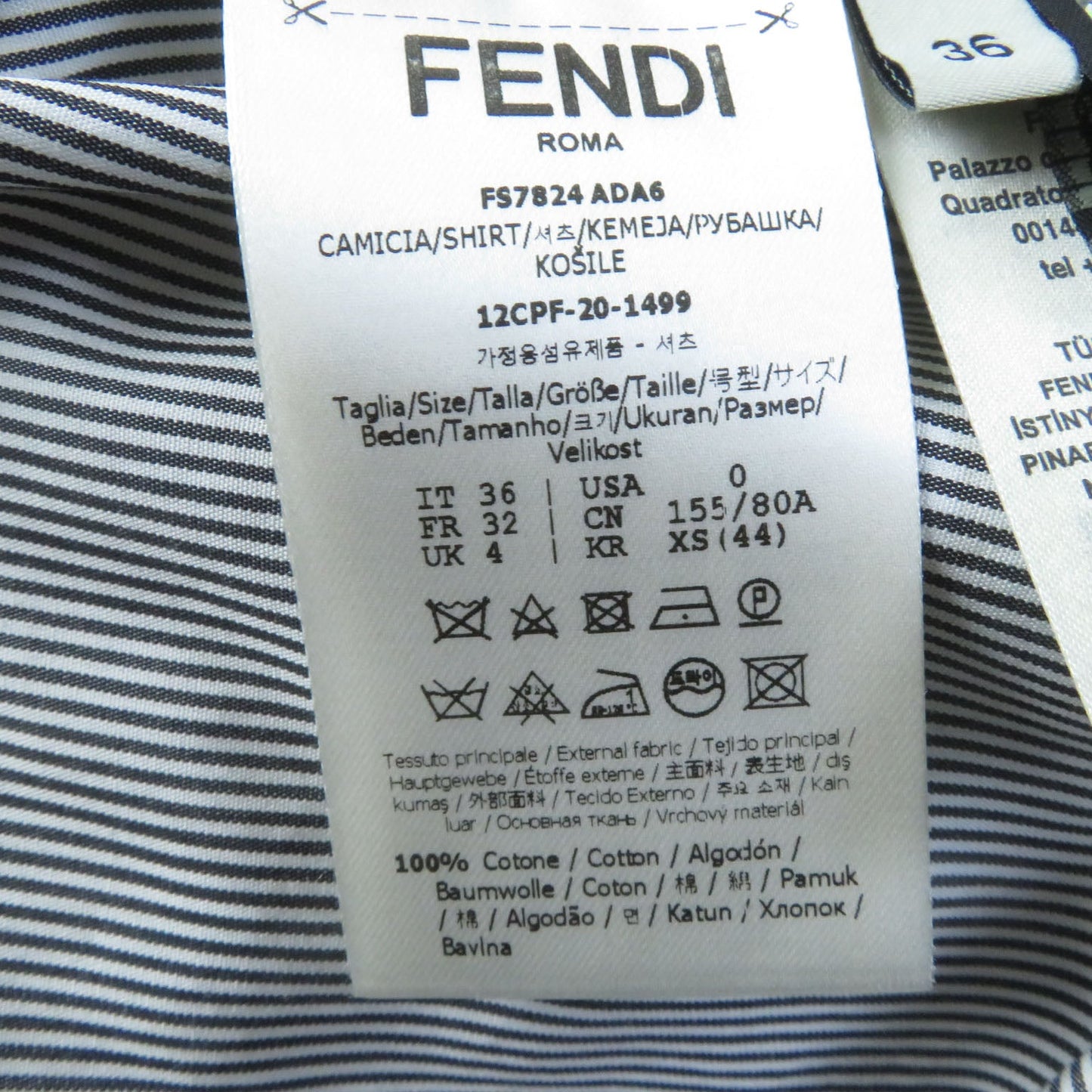 Fendi Long Sleeve Shirt Main