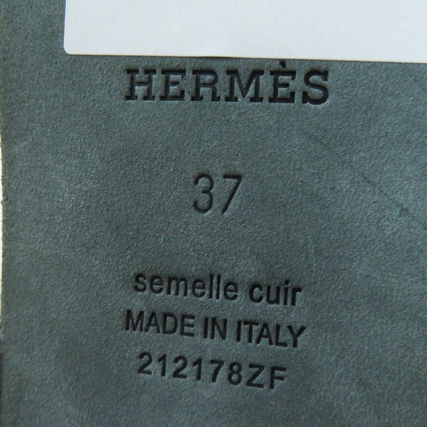 Hermes Sandals H212178Z Ramfer Light Green Type Oran Women 37