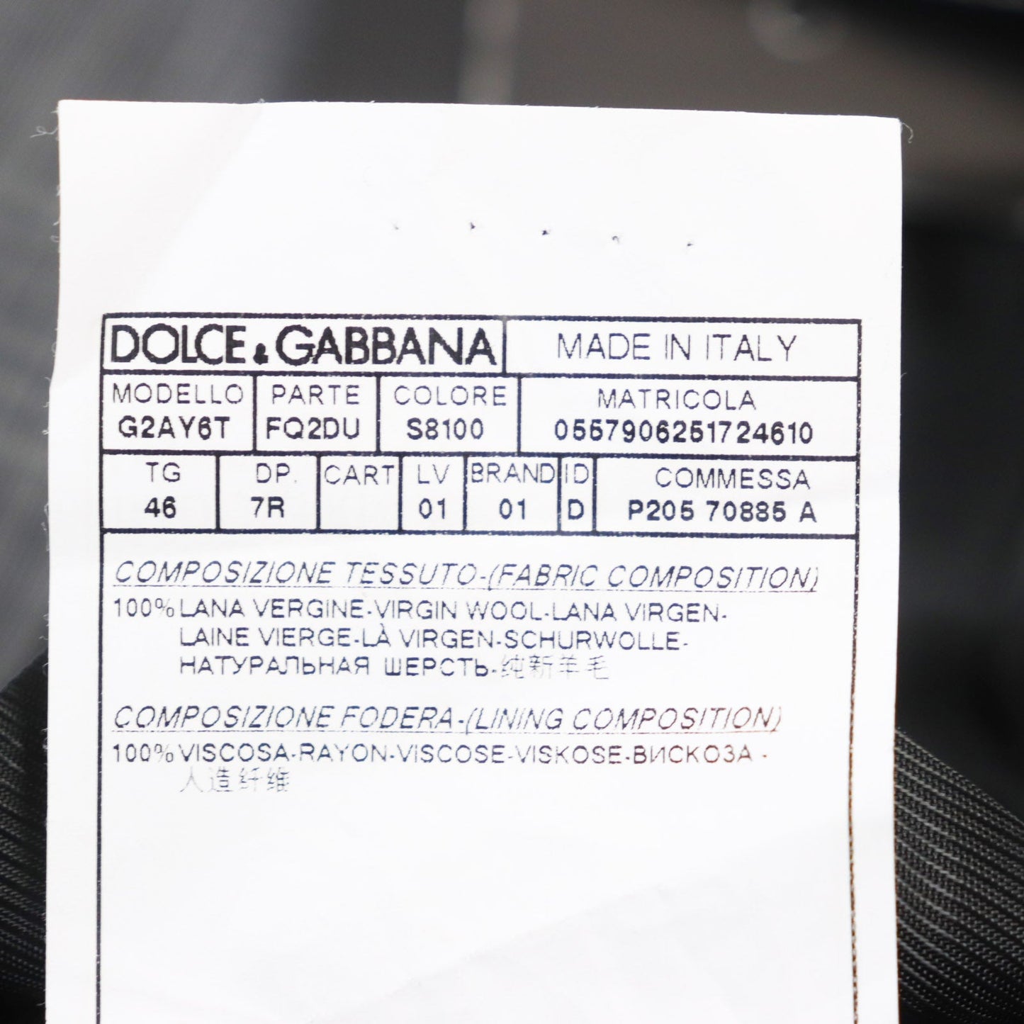 Dolce&Gabbana Tailored Jacket G2Ay6T Main