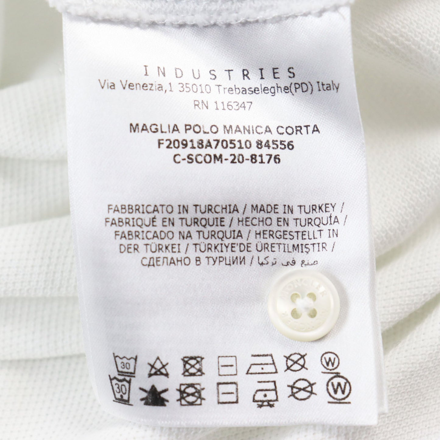 Moncler Short Sleeve Polo Shirt F20918470510 84556 Main