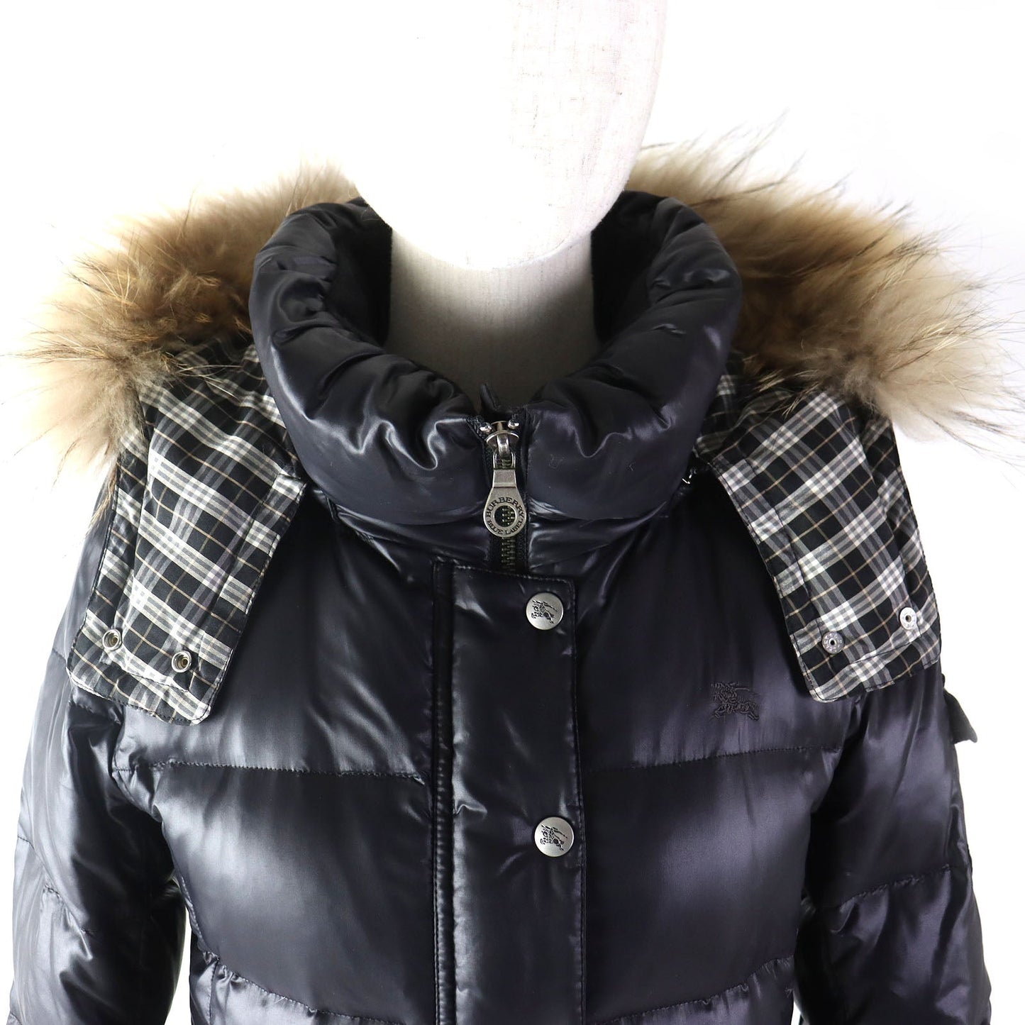 Burberry Blue Label Down Jacket Nylon Black Women 38