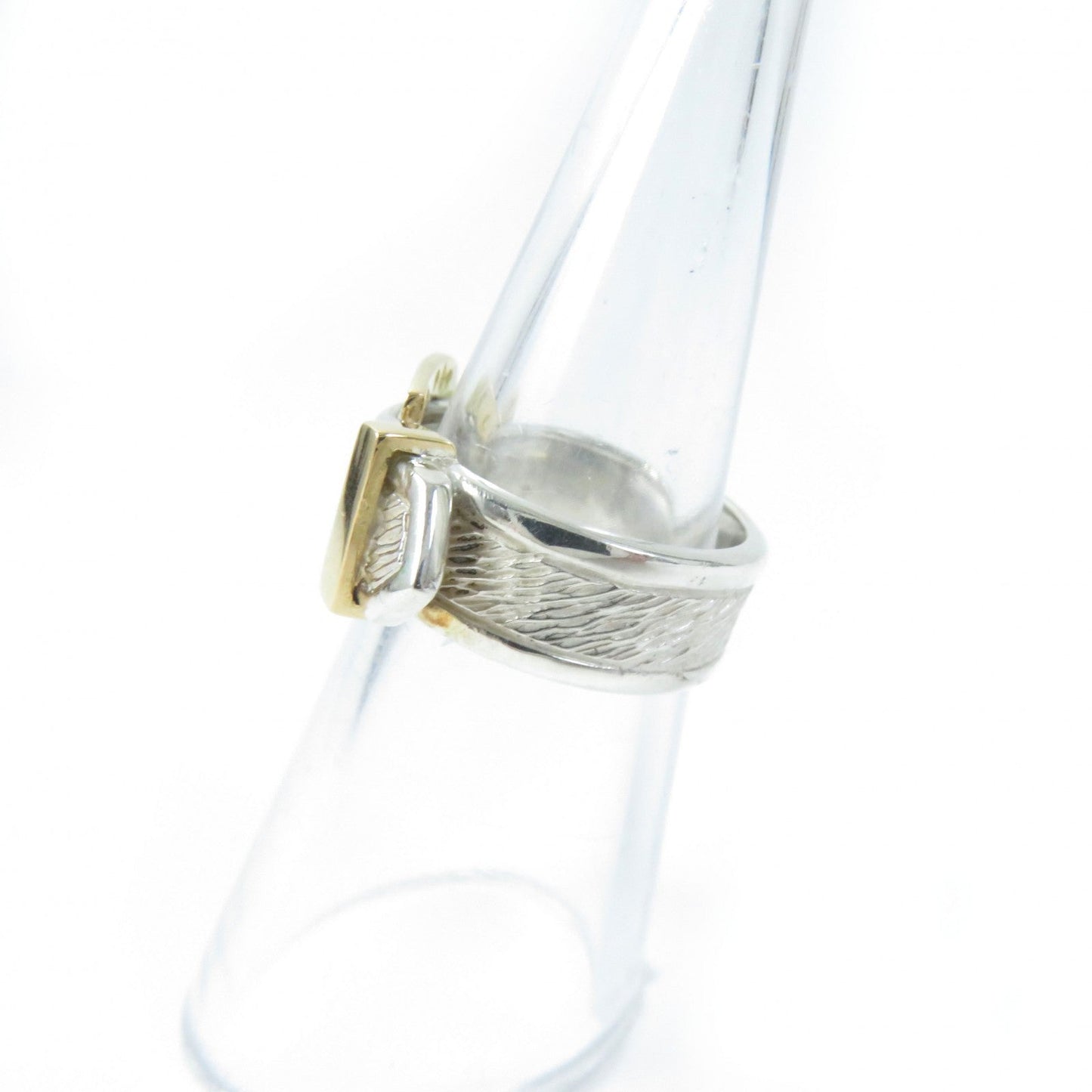 Hermes Ring Main?Fsv925 , Main?F750 Silver Gold Horseshoe Combi Ring Women
