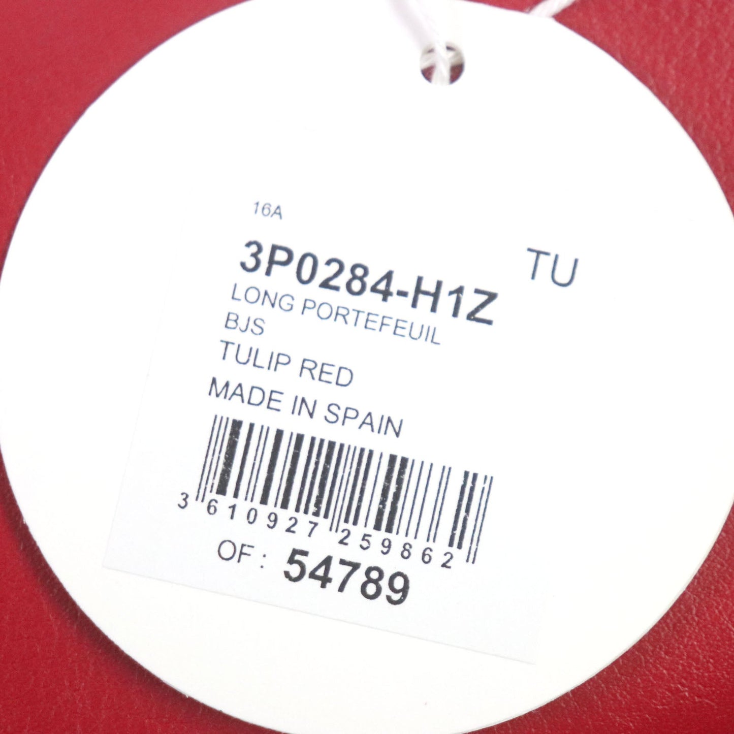 Chloe Long Wallet Purse 3P0284 Leather Red Georgia Georgia