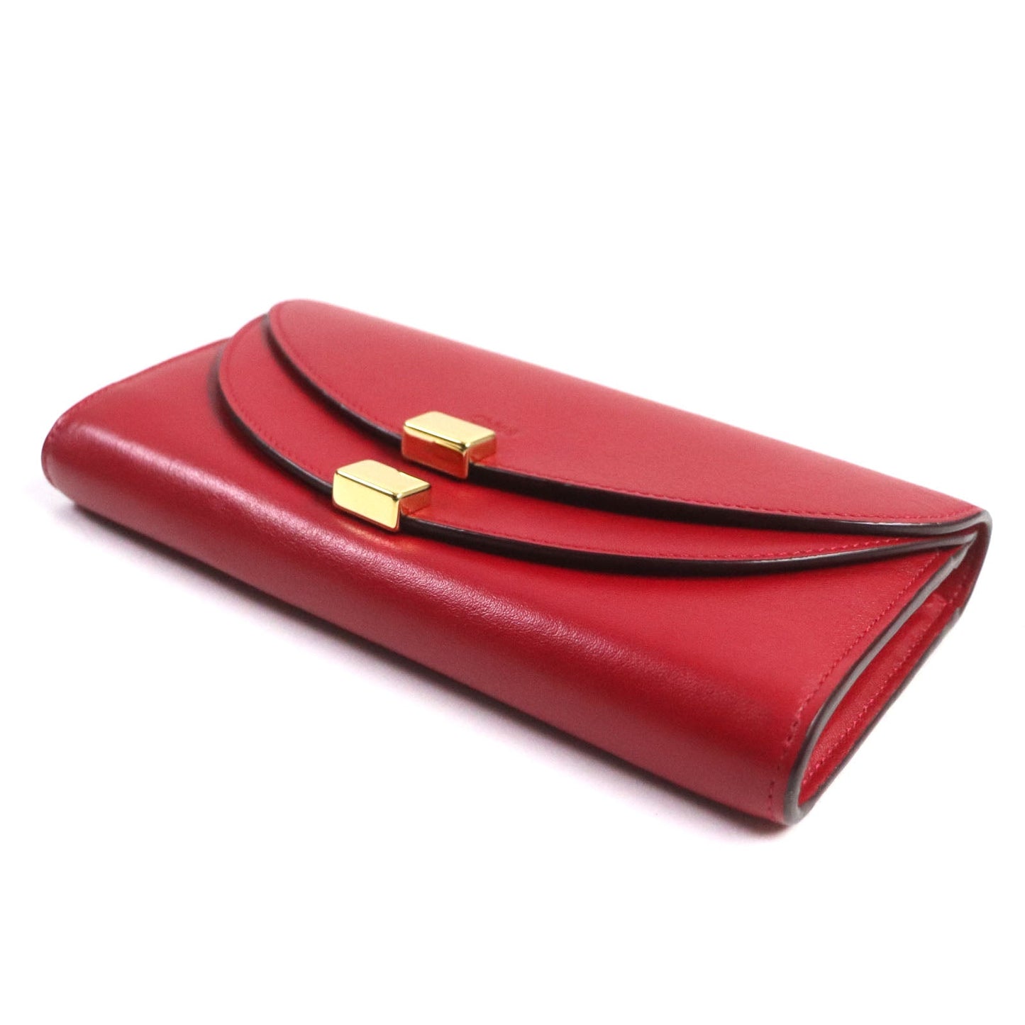 Chloe Long Wallet Purse 3P0284 Leather Red Georgia Georgia