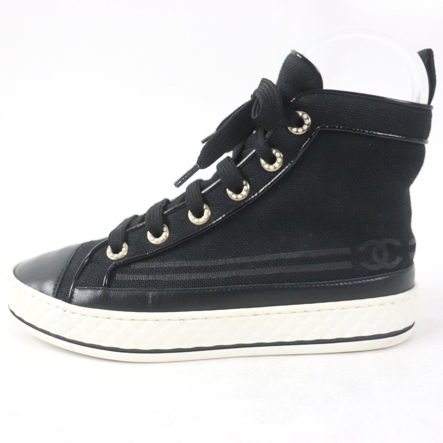 Chanel High Cut Sneakers G34222 Main