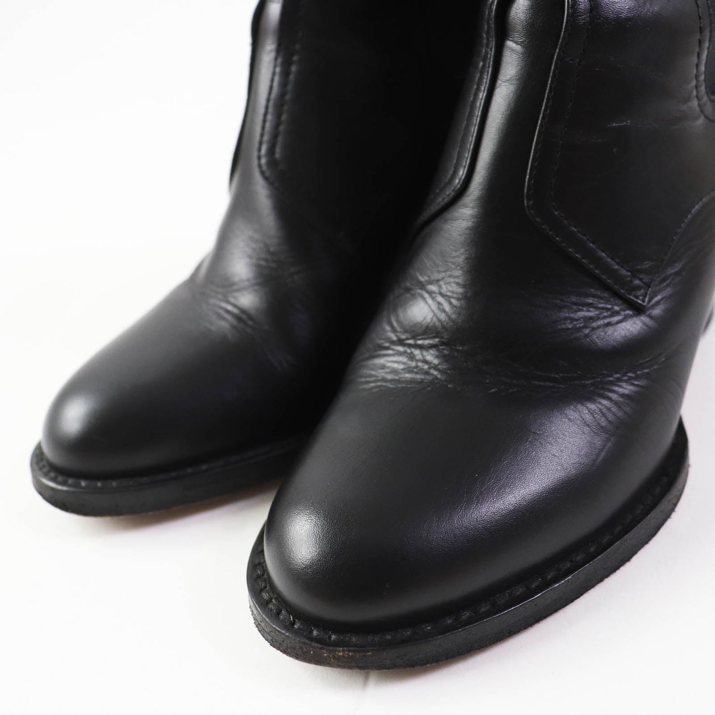 Valentino Garavani Short Boots Uw2S0Z80 Leather Black 35 1/2