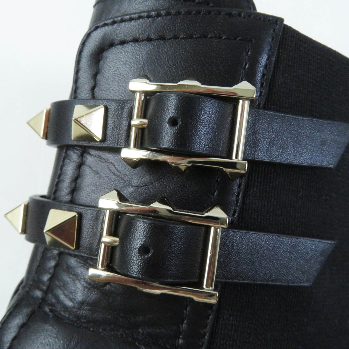 Valentino Garavani Short Boots Uw2S0Z80 Leather Black 35 1/2