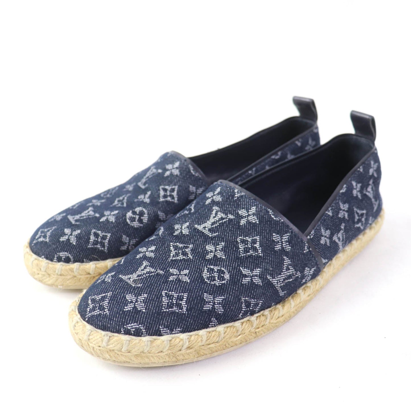 Louis Vuitton Slip-On Monogram Denim Indigo Women 36