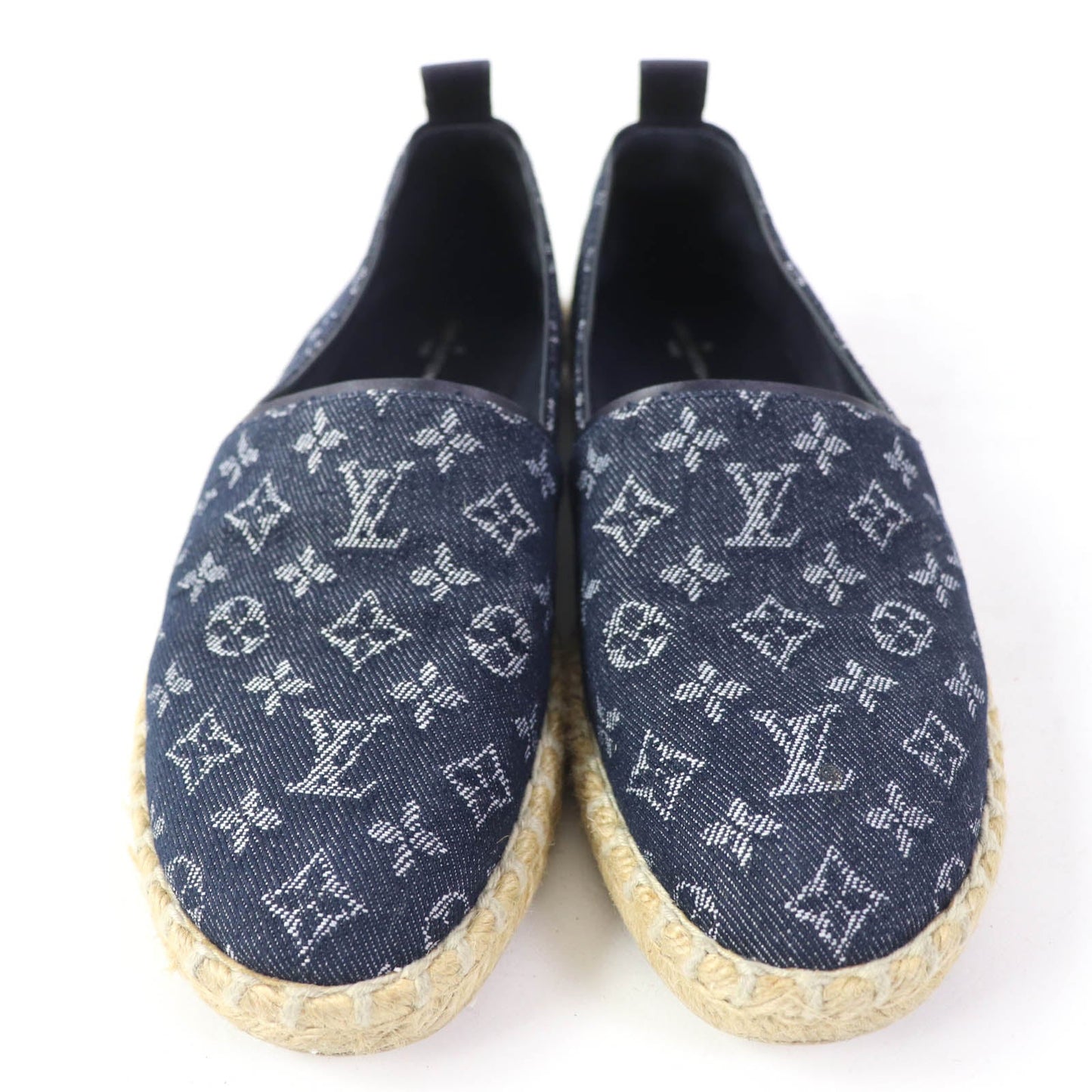 Louis Vuitton Slip-On Monogram Denim Indigo Women 36