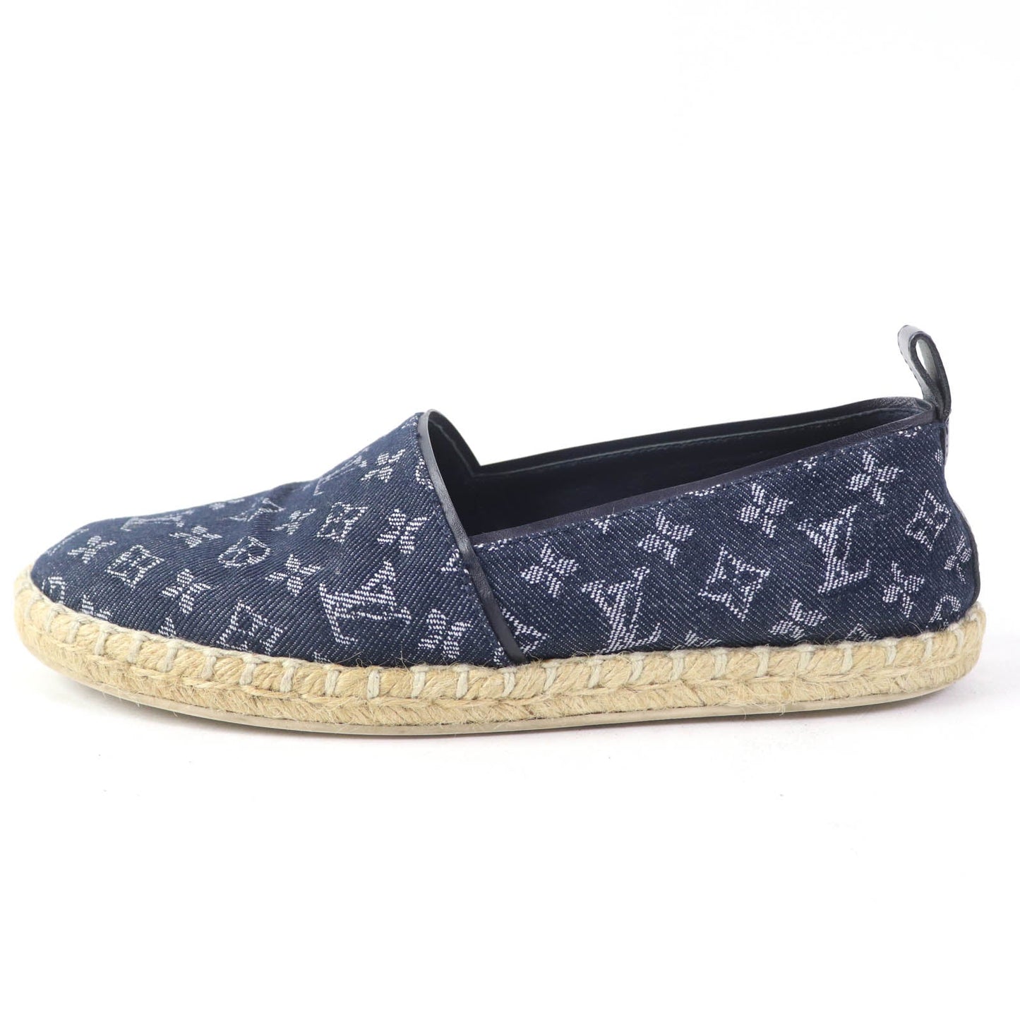 Louis Vuitton Slip-On Monogram Denim Indigo Women 36
