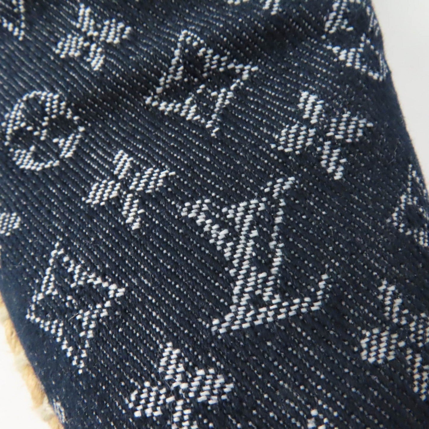 Louis Vuitton Slip-On Monogram Denim Indigo Women 36