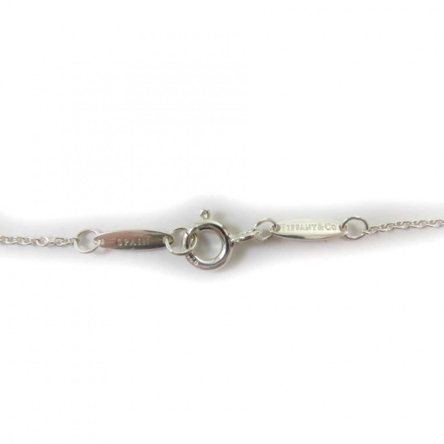Tiffany&Co. Necklace Sv925 Silver Blue Elsa Peretti Color By The Yard Aquamarine Pendant