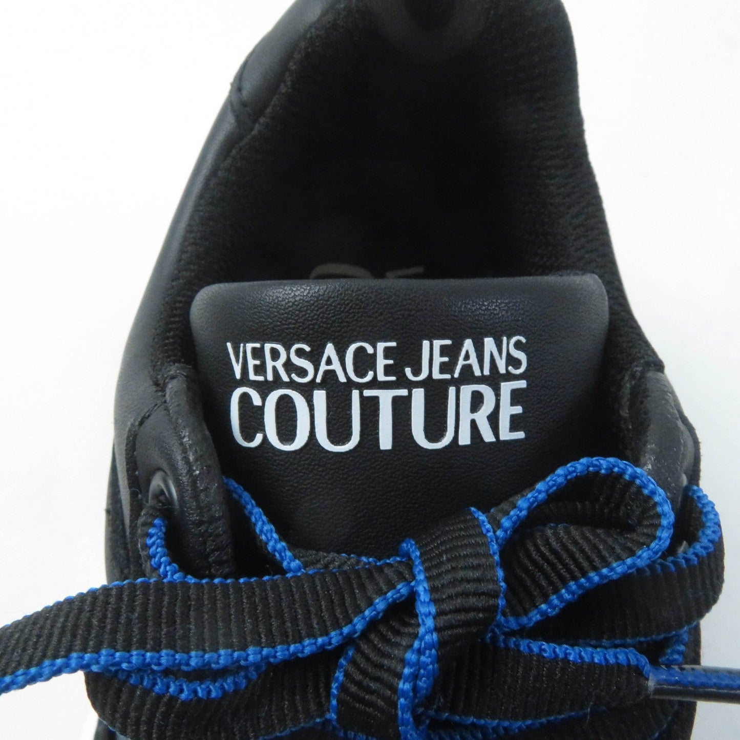 Versace Jeans Sneakers 71Va3Sf1 Leather, Synthetic, Rubber Black Blue Women 35