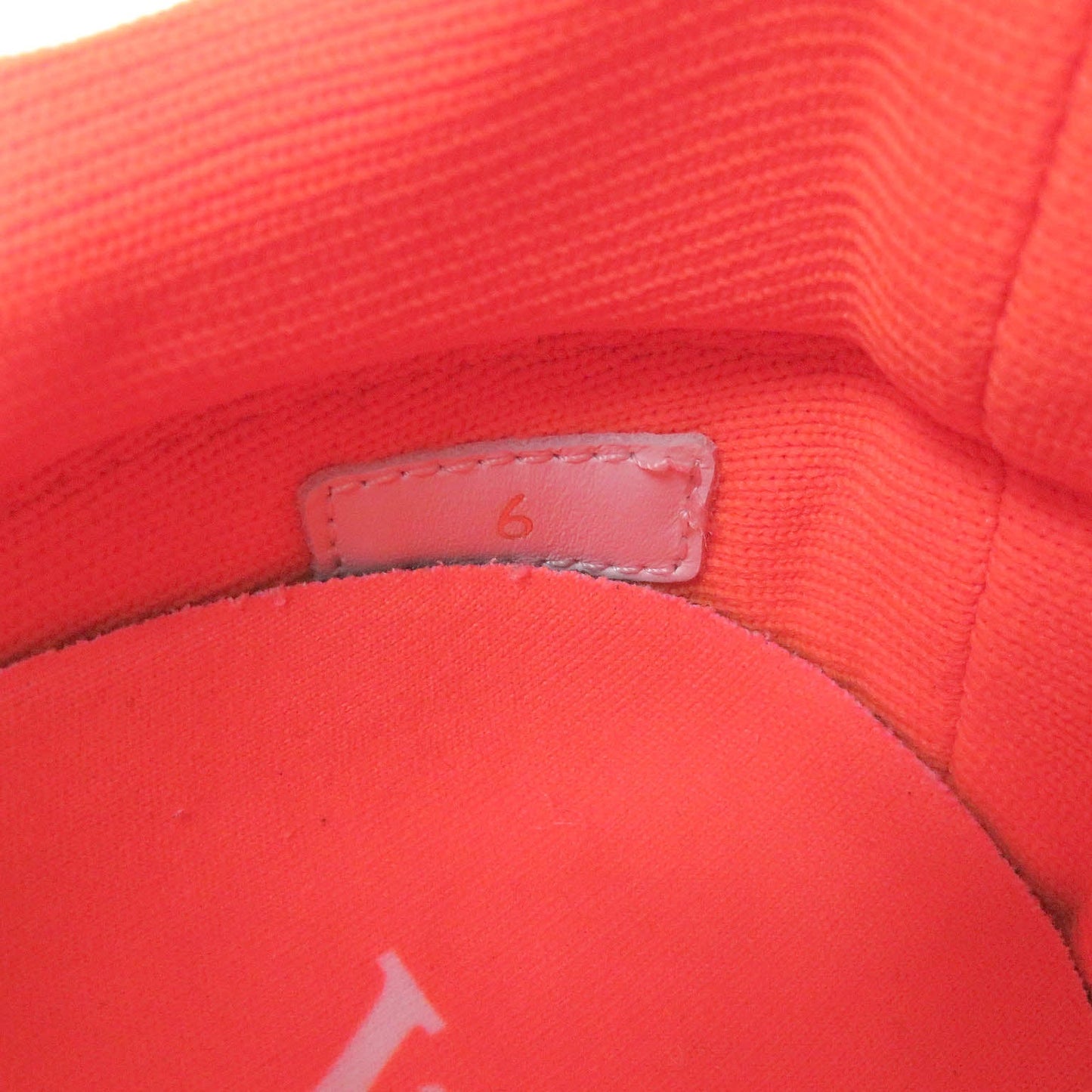 Louis Vuitton Low Cut Sneakers Fabric Neon Orange Vnr Line Mens 6