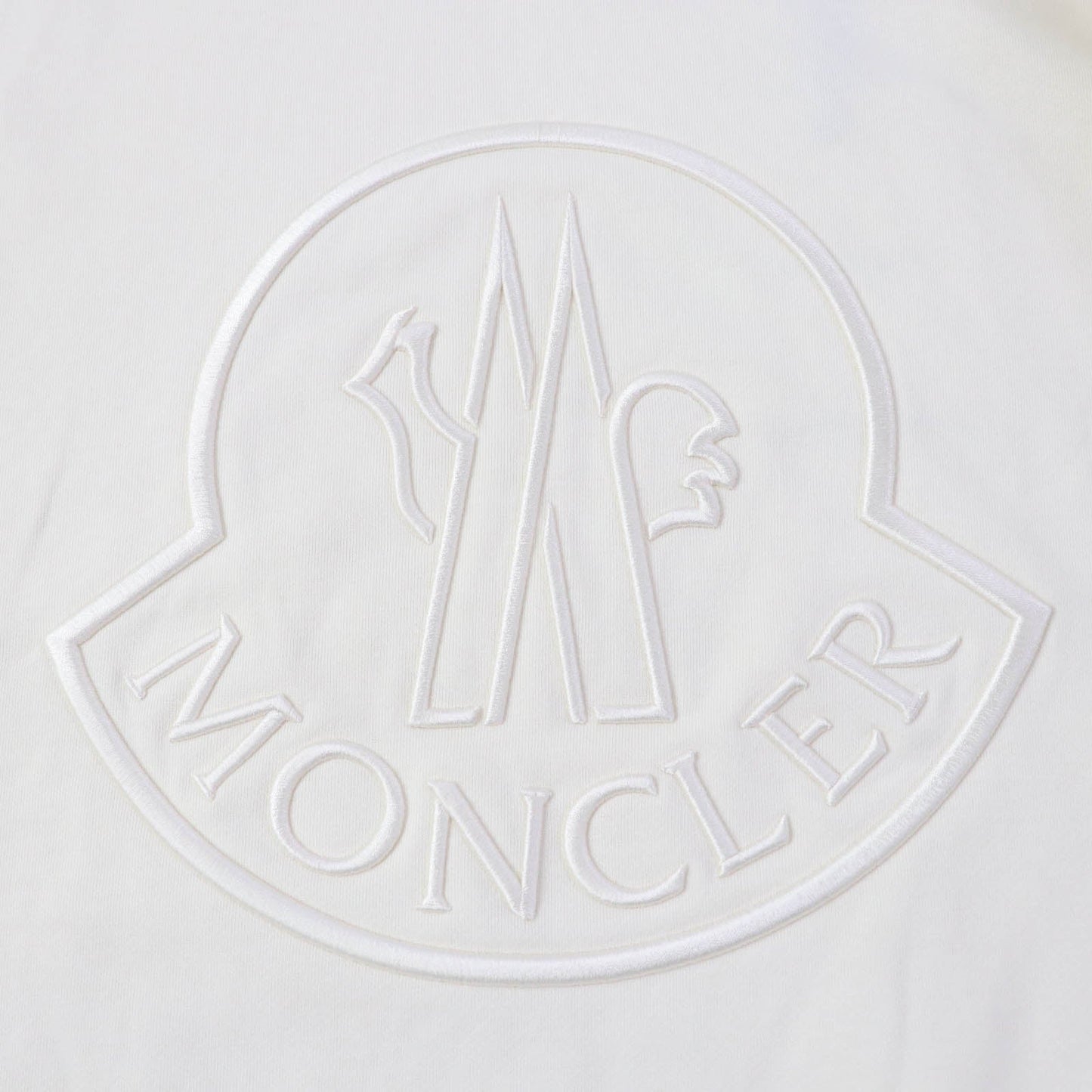Moncler Sweat Cotton Ivory Felpa Women S