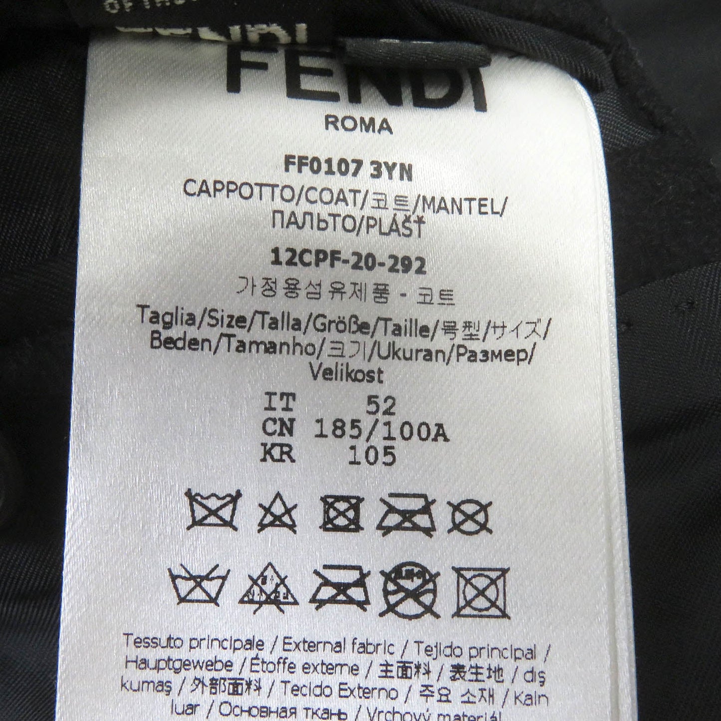 Fendi Chester Coat Ff01073Yn Outer