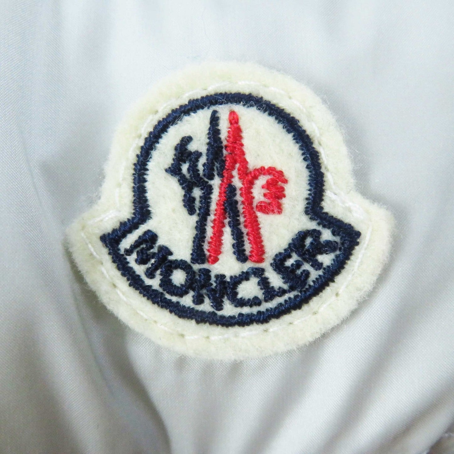 Moncler Down Vest Wool Light Gray Gilet Mens M