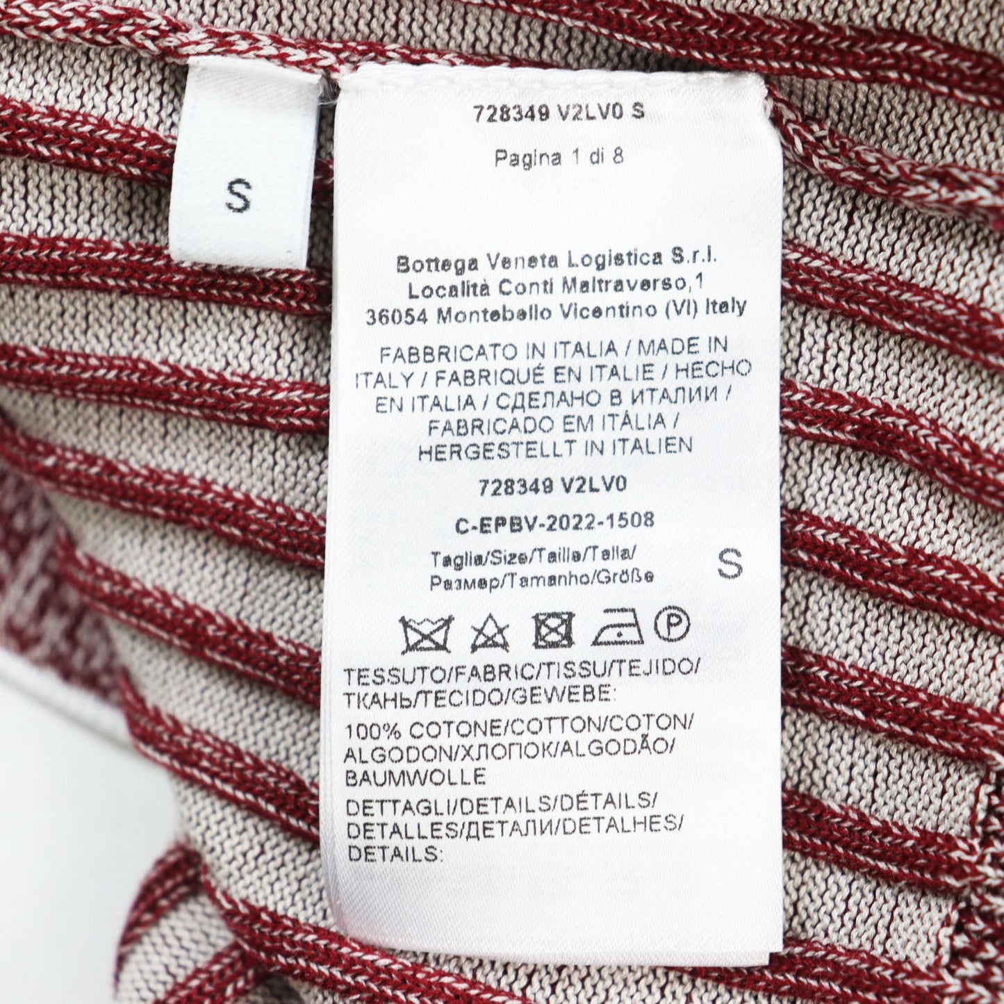 Bottegaveneta Long Sleeve Polo Shirt 728349 Main