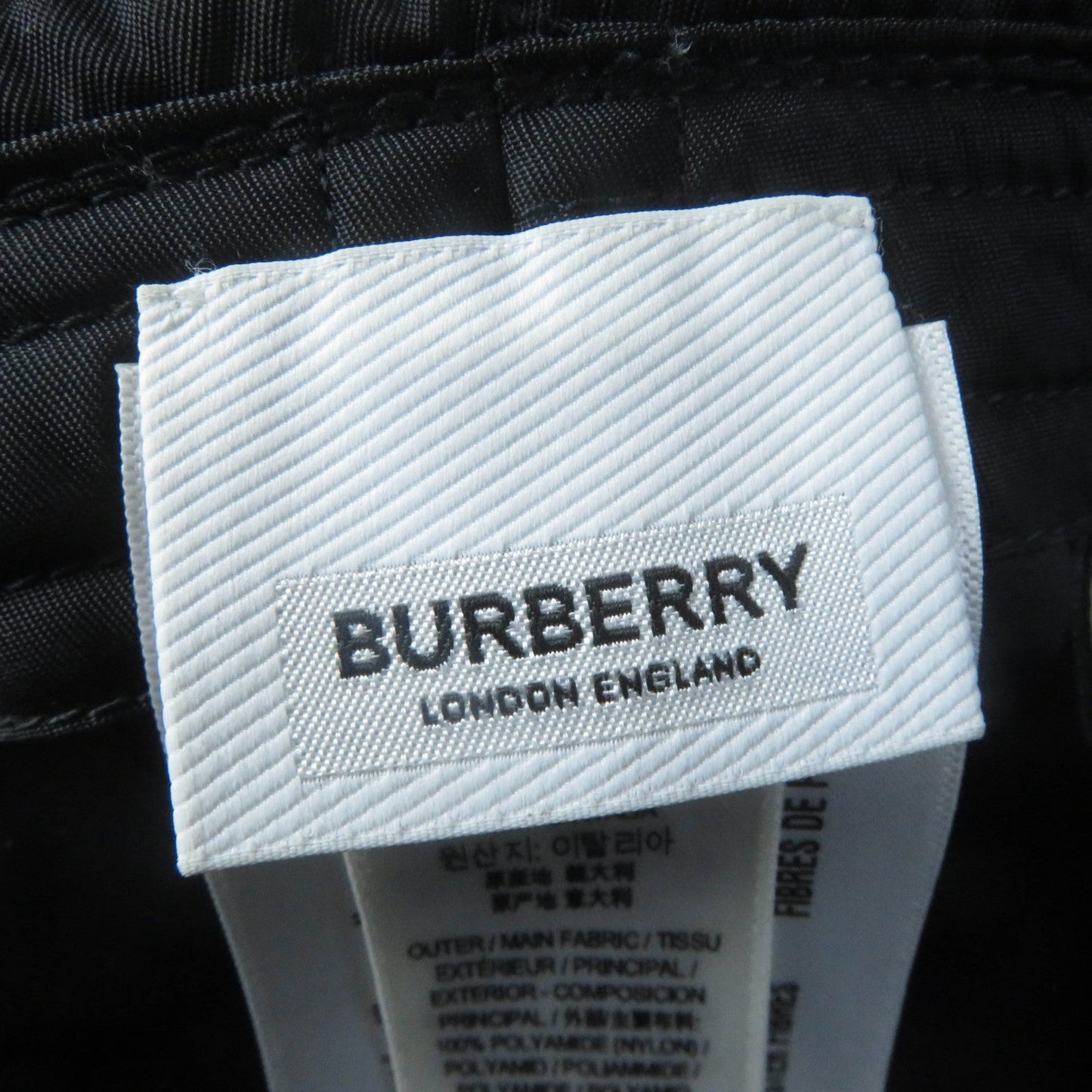 Burberry Hat 8044081 Nylon Black Women M