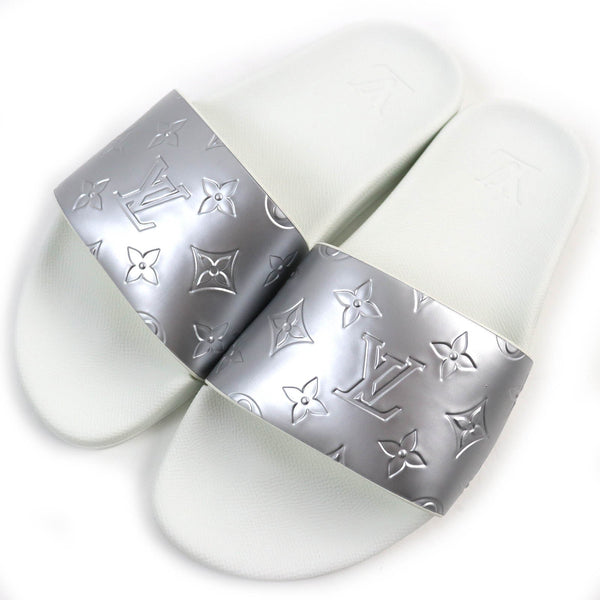 Louis Vuitton Sandals Monogram Embossed Metallic