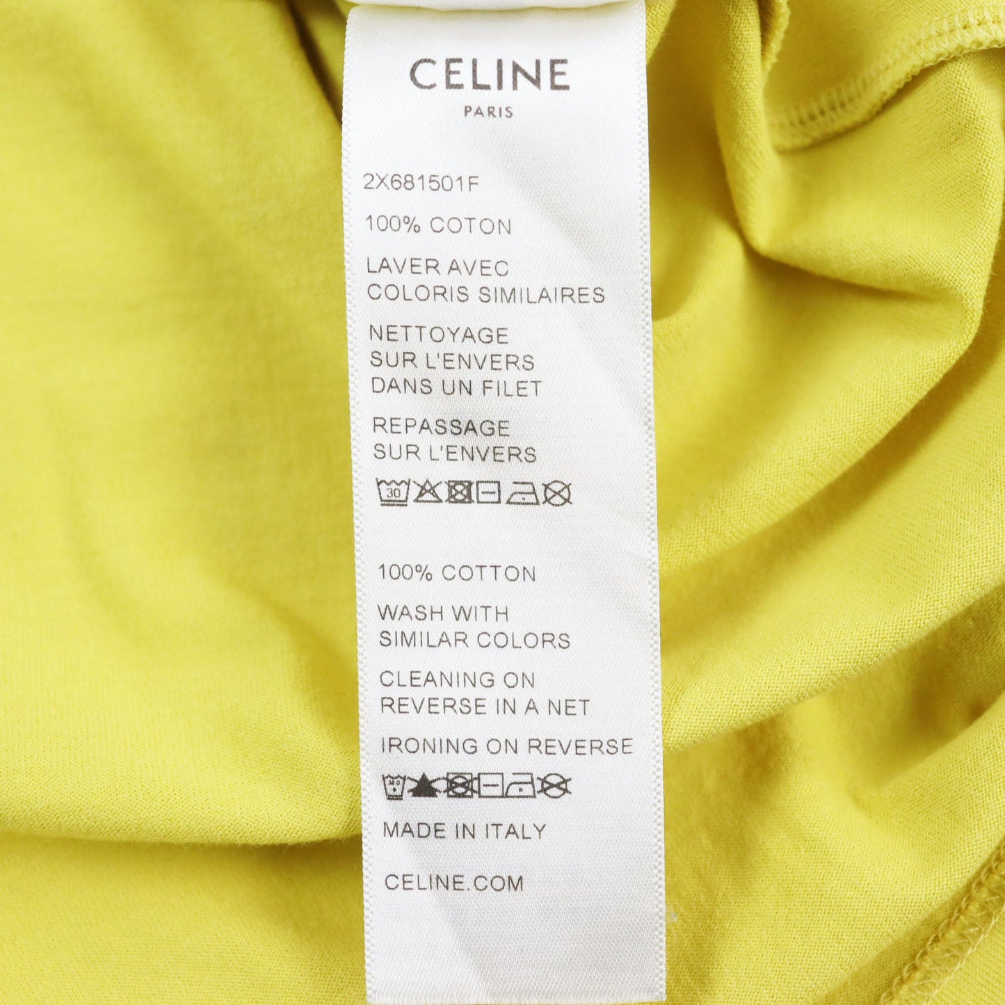 Celine Short Sleeve T-Shirt 2X681501F Main