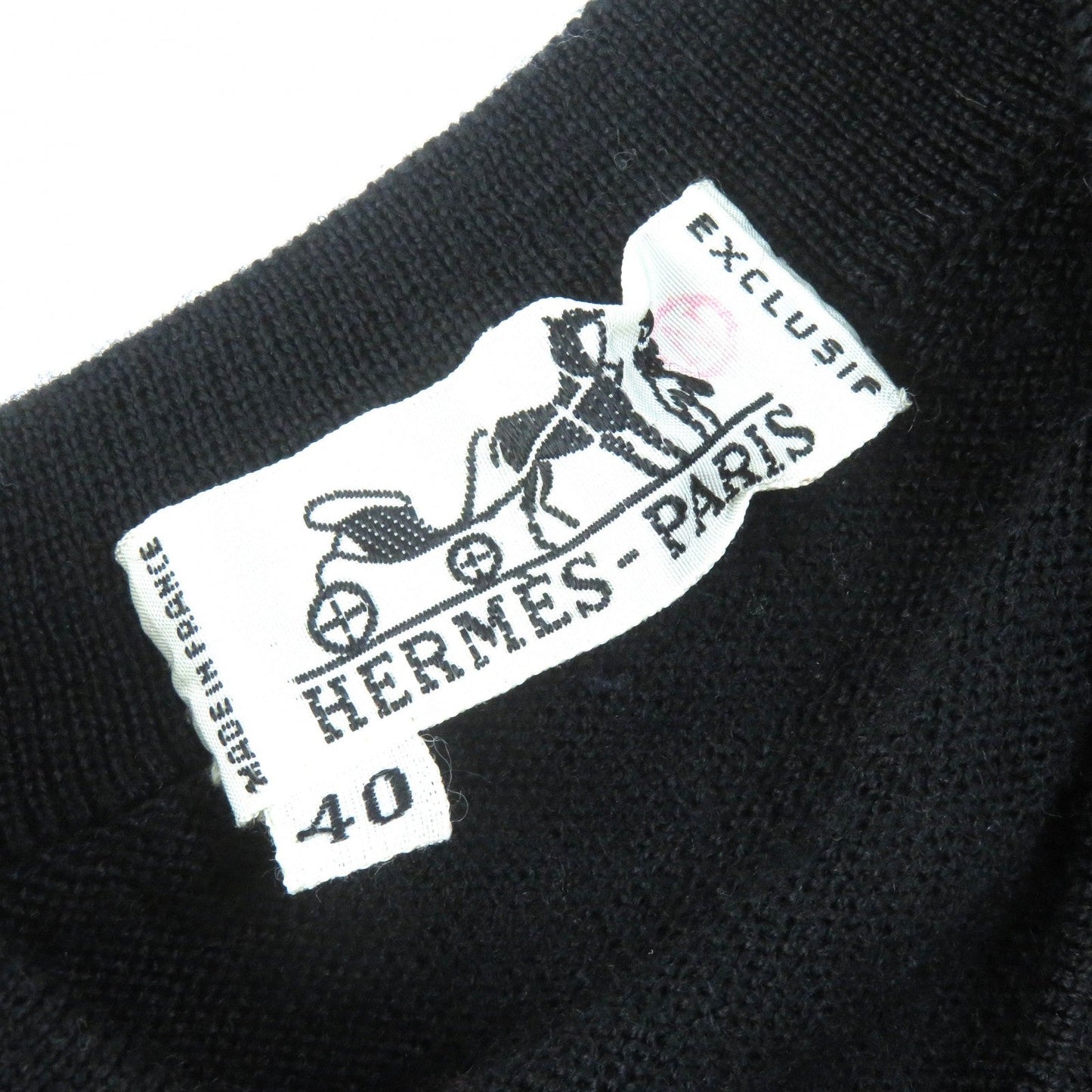 Hermes Cardigan Silk Black Multicolor 40