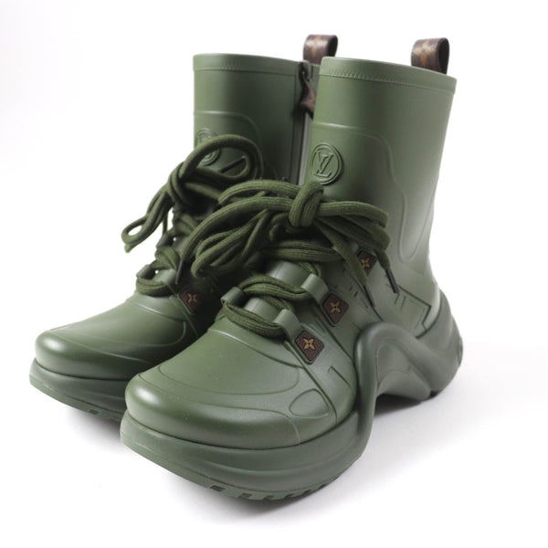 Louis Vuitton Rain Shoes Main: Rubber Khaki Arc