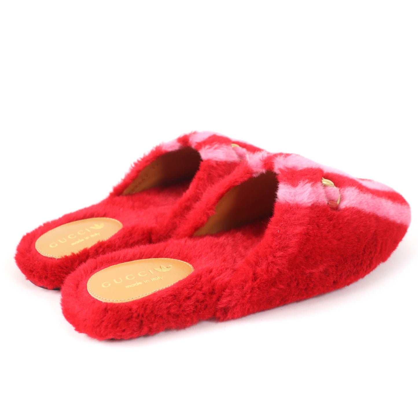 Gucci Mule 722442 Fur, Leather Red Women 37