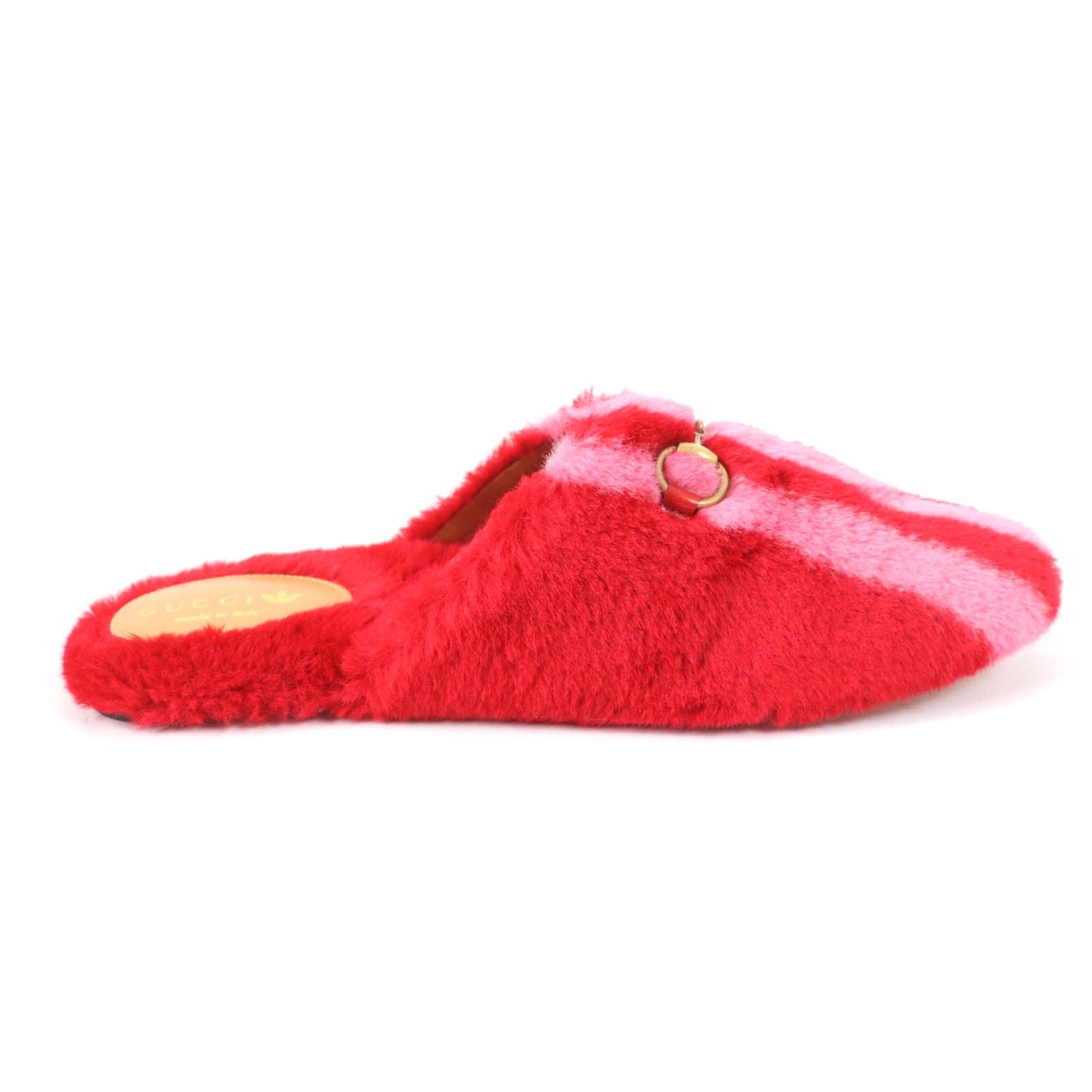 Gucci Mule 722442 Fur, Leather Red Women 37