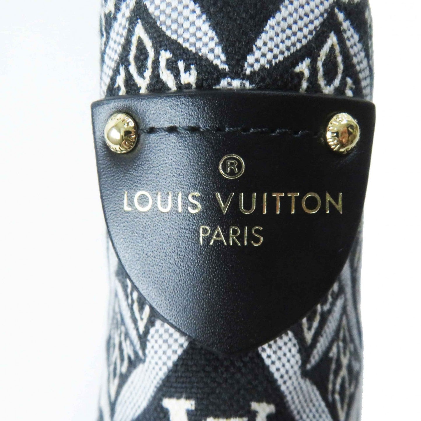 Louis Vuitton Ankle Boots Jacquard, Leather Multi Since 1854 Lv Bobble Line Women 39 1/2
