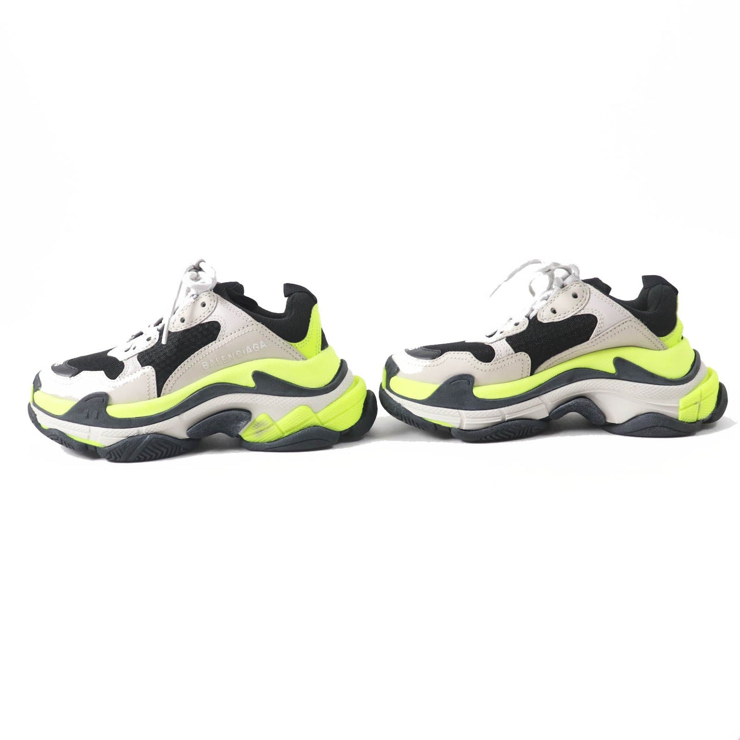 Balenciaga Sneakers 524039 Polyester,Calf Leather,Lambskin Multicolor Triple S Women 35
