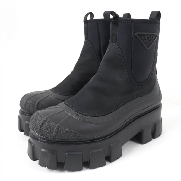 Prada Short Boots 1T933M Nylon, Rubber Black