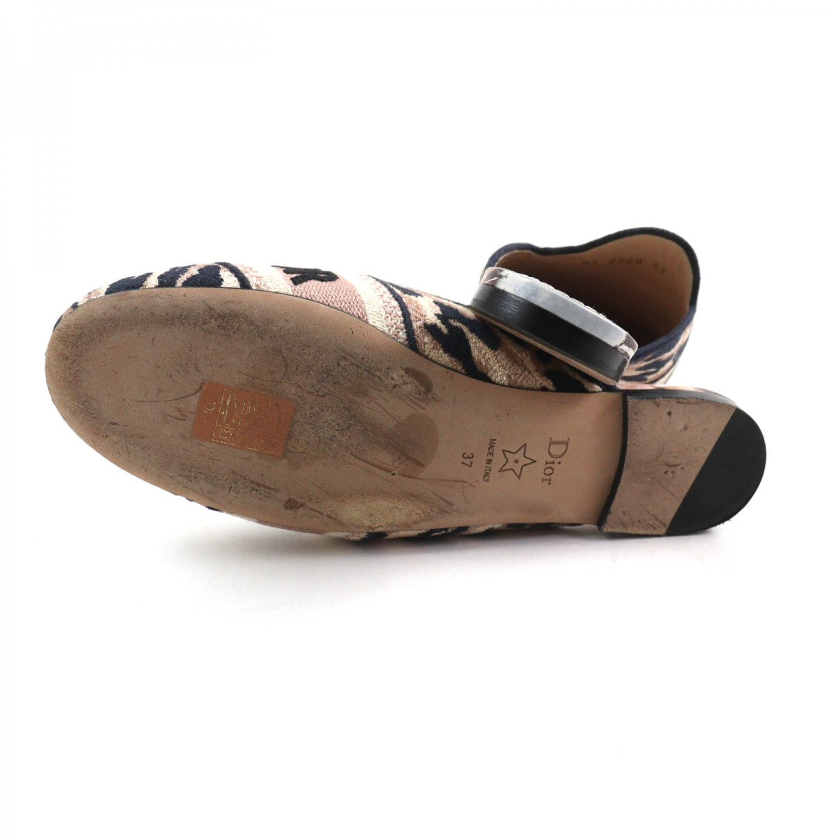 Christian Dior Slip-On Fabric, Leather Multi Dior Off Women 37