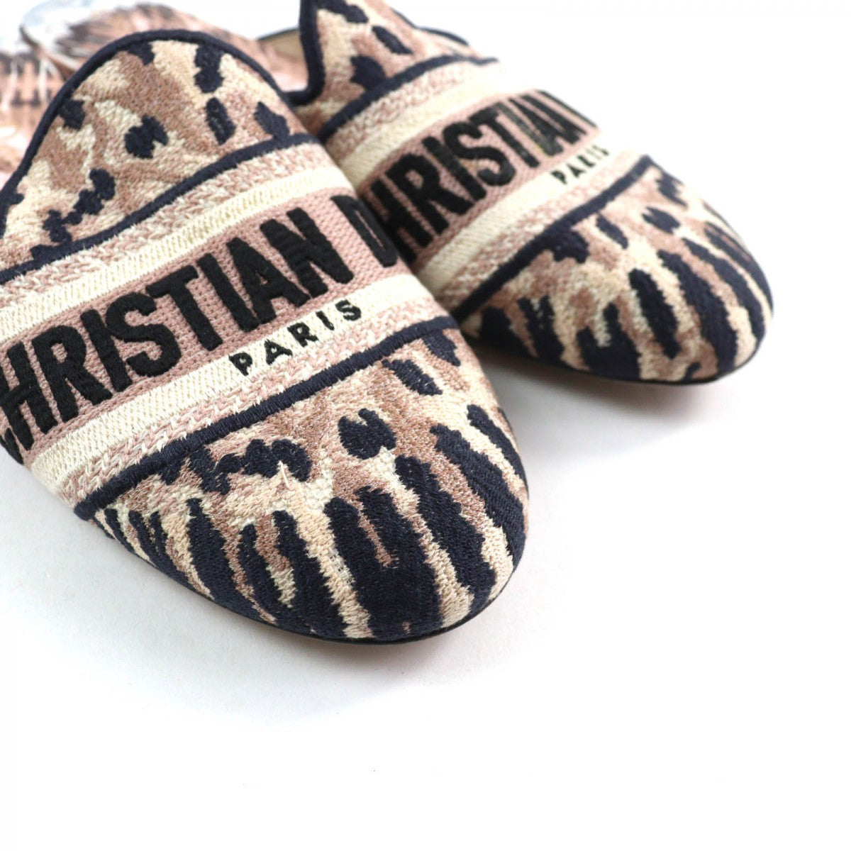 Christian Dior Slip-On Fabric, Leather Multi Dior Off Women 37