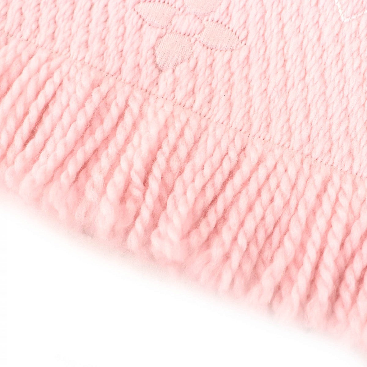 Louis Vuitton Scarf M73057 Wool Crystal Pink Escharp Logo Mania Rainbow