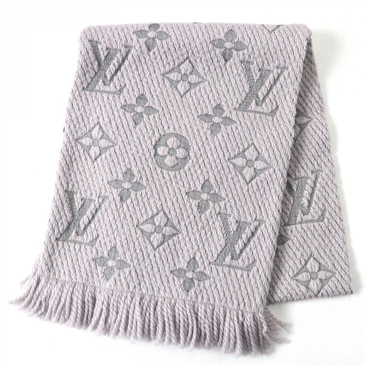 Louis Vuitton Scarf M74742 Wool Griperles Escalp Logo Mania