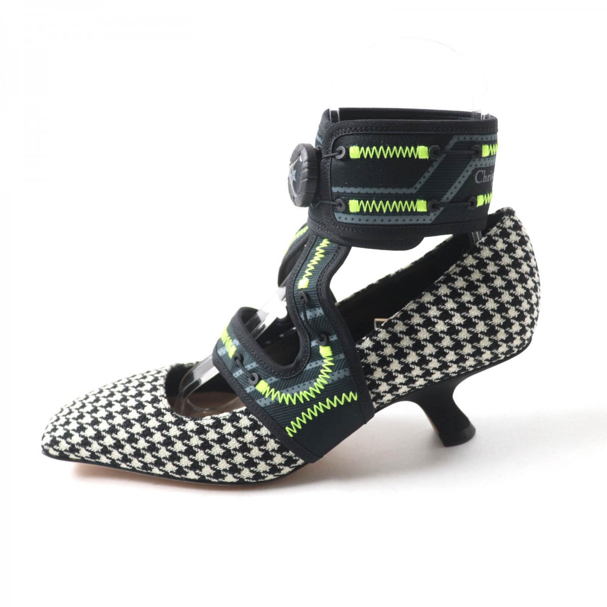 Christian Dior Pumps Houndstooth Weave (Wool), Ultra-Lightweight Neoprene Material, Leather Multi