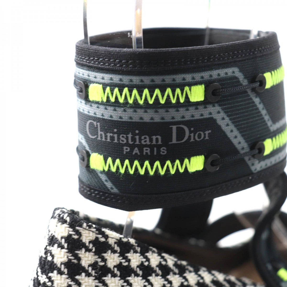 Christian Dior Pumps Houndstooth Weave (Wool), Ultra-Lightweight Neoprene Material, Leather Multi