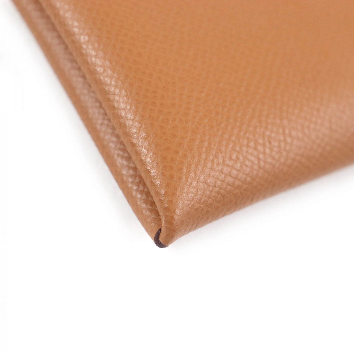 Hermes Coin Case Mainfepsom Caramel Calvi Mens(Unisex)