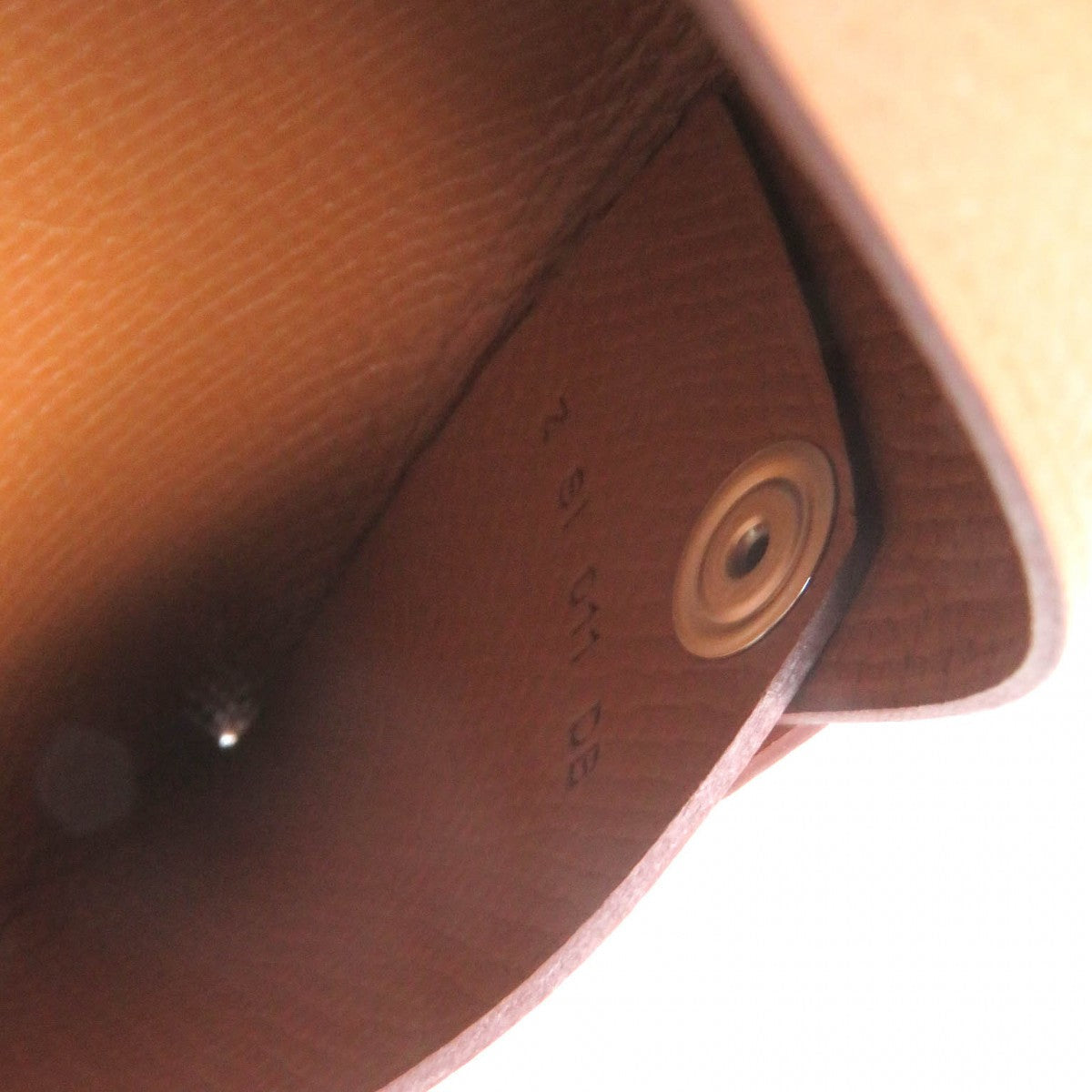 Hermes Coin Case Mainfepsom Caramel Calvi Mens(Unisex)