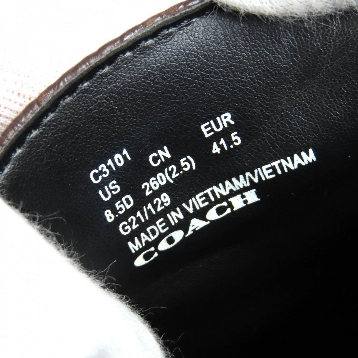Coach Leather Shoes C3101 Main