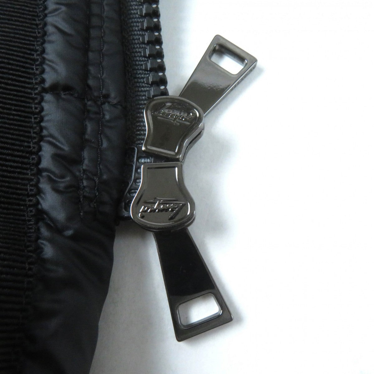 Moncler Down Coat Nylon Black Hermine Zero