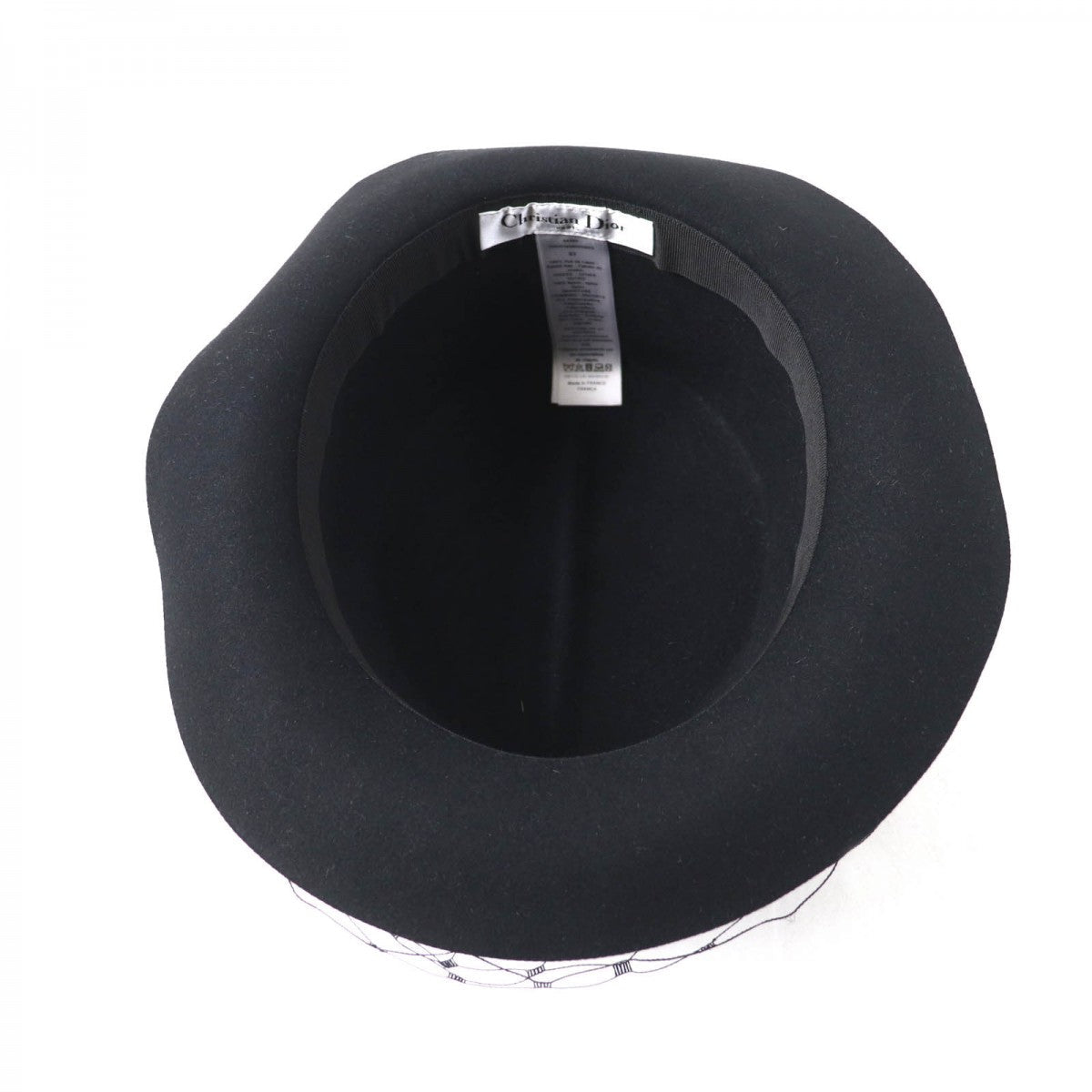 Christian Dior Hat 04Dpn960G893 Rabbit Black 57