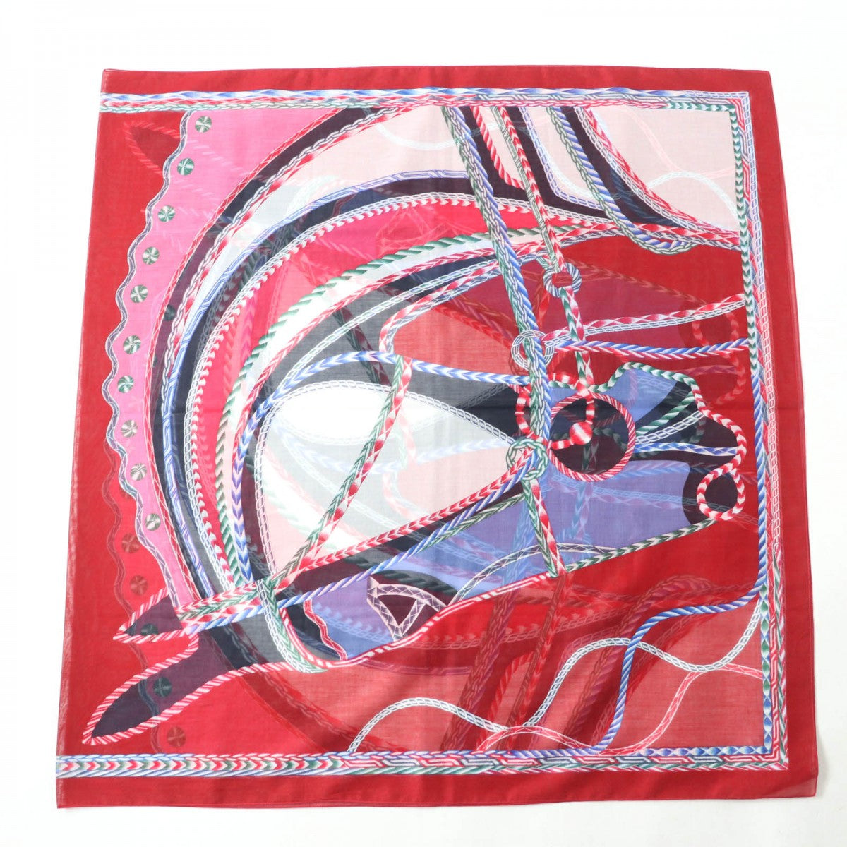 Hermes Scarf Cotton Red Type Robe Du Soir