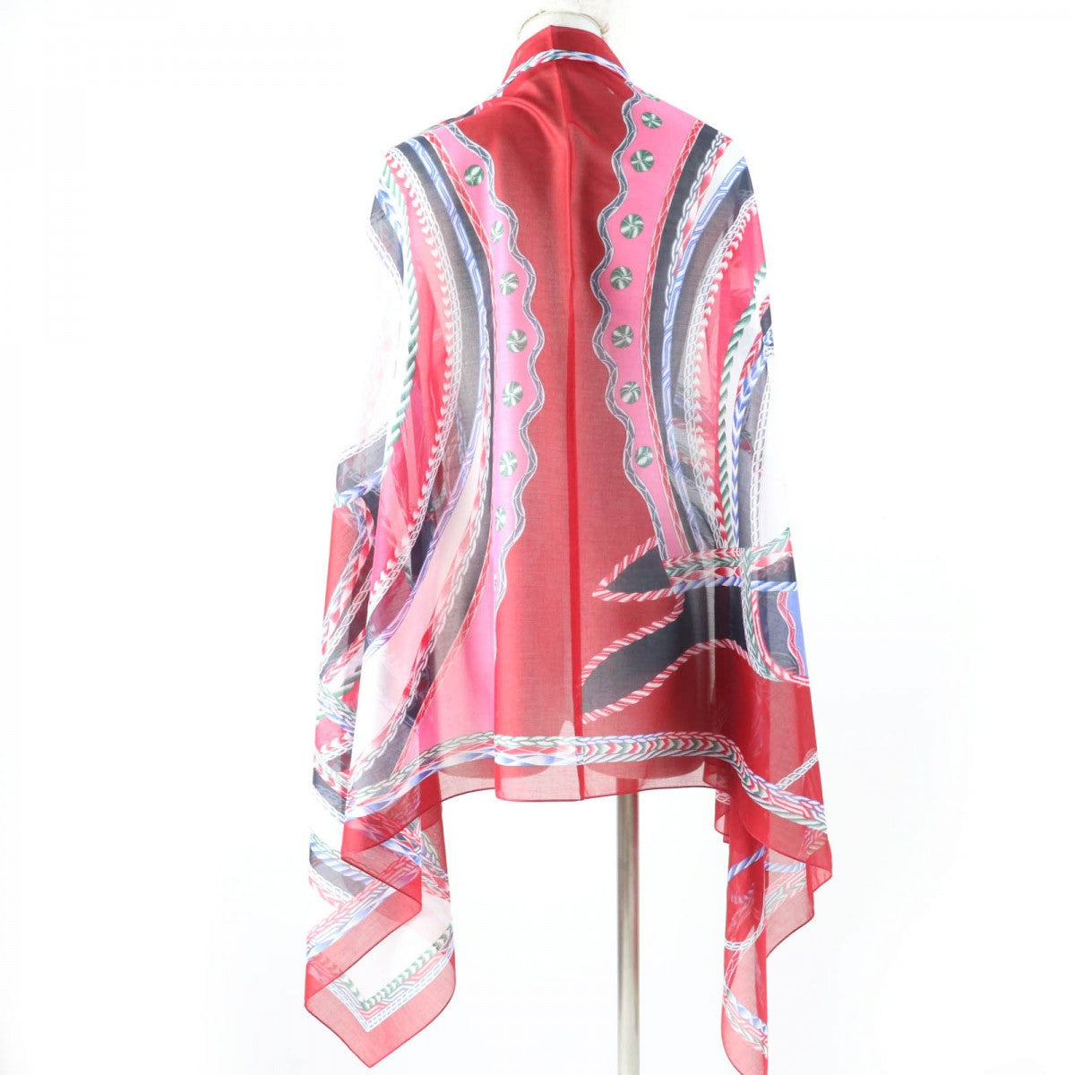 Hermes Scarf Cotton Red Type Robe Du Soir