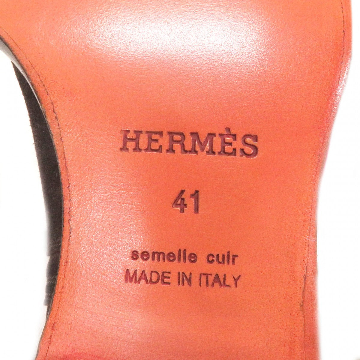 Hermes Boots Suede Leather Dark Brown Fortune 41