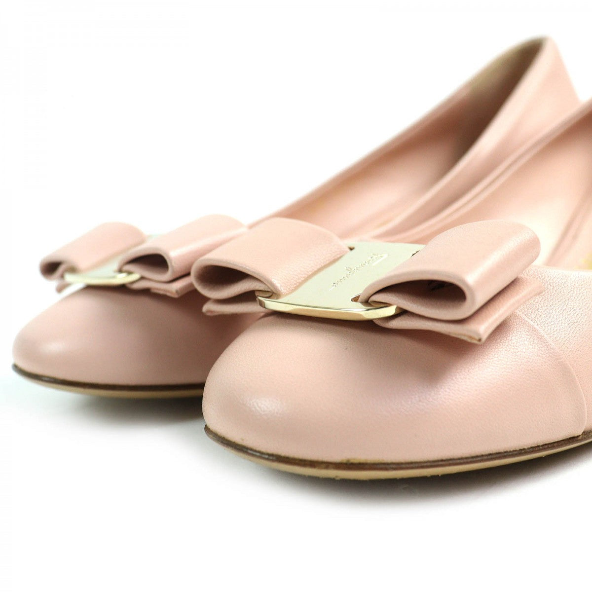 Salvatore Ferragamo Pumps Leather Pink 6.5