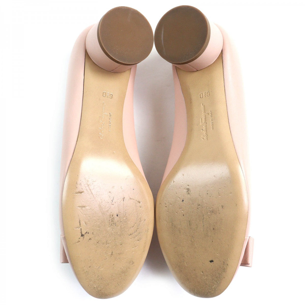 Salvatore Ferragamo Pumps Leather Pink 6.5