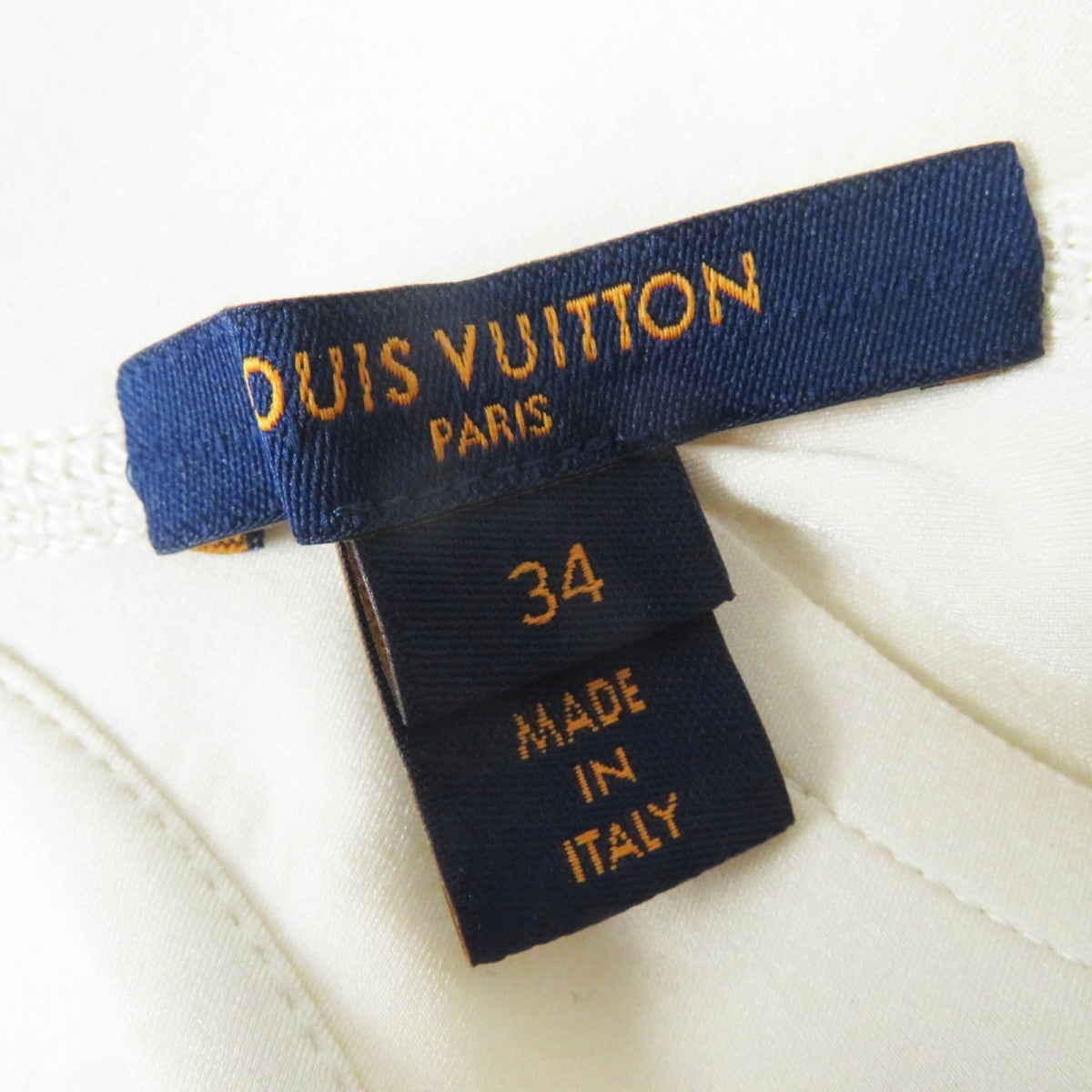 Louis Vuitton Cut Nylon Ivory Black Sporty Cropped Lv Stripes 34