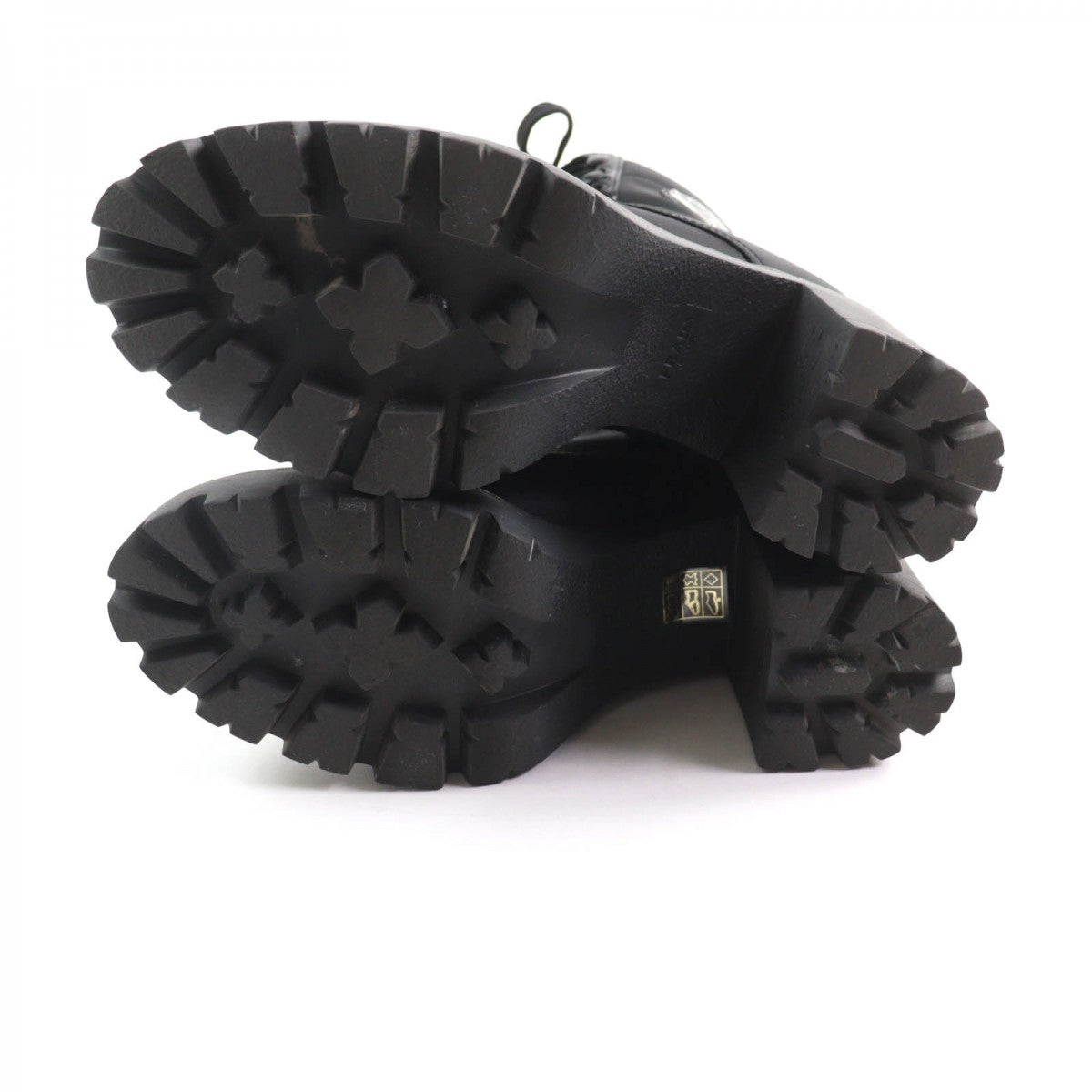 Prada Short Boots Nylon X Leather Black Triangle Logo Women 39